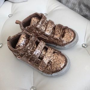 ✨Glitter Sparkly Hi Top Sneakers Toddler 11